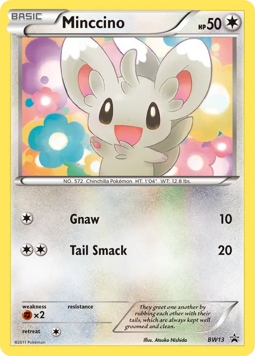 Minccino (BW13) (Cracked Ice Holo) [Black & White: Black Star Promos] - Pokemon Single