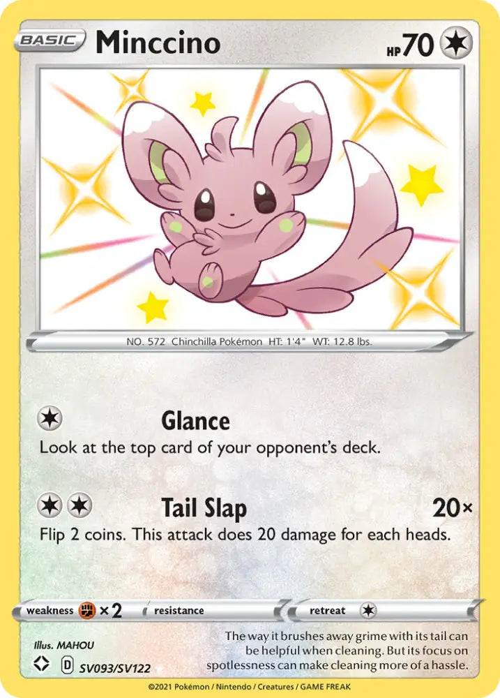 Minccino (SV093/SV122) [Sword & Shield: Shining Fates] - Pokemon Single