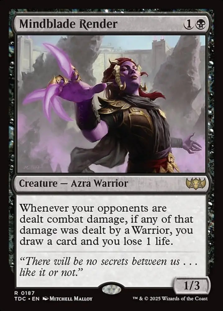 Mindblade Render (187) [Tarkir: Dragonstorm Commander]