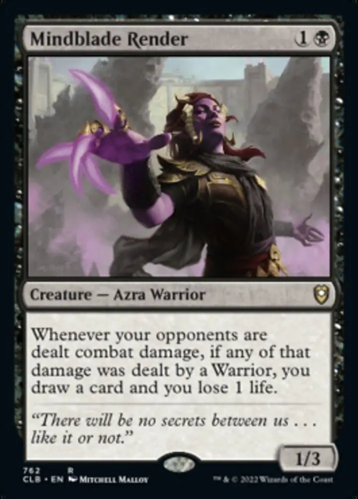 Mindblade Render [Commander Legends: Battle for Baldur’s Gate] - MTG Single