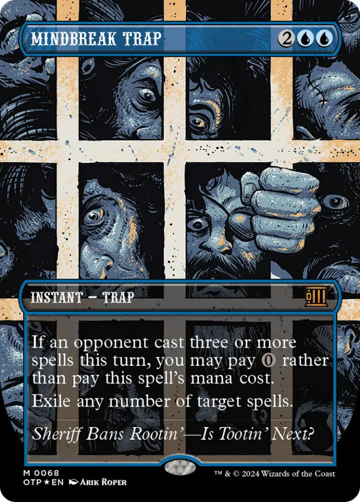 Mindbreak Trap (Textured Foil) [Outlaws of Thunder Junction: Breaking News] - MTG Single