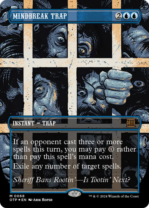 Mindbreak Trap (Textured Foil) [Outlaws of Thunder Junction: Breaking News] - MTG Single