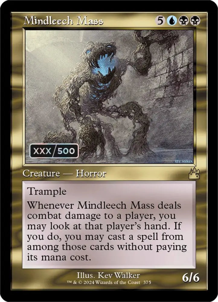 Mindleech Mass (Retro) (Serialized) [Ravnica Remastered] - MTG Single