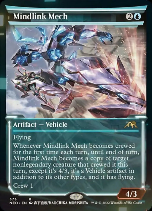Mindlink Mech (Showcase Soft Glow) [Kamigawa: Neon Dynasty] - MTG Single