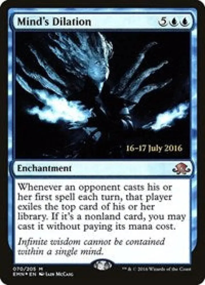 Mind's Dilation (70) [Prerelease Cards]