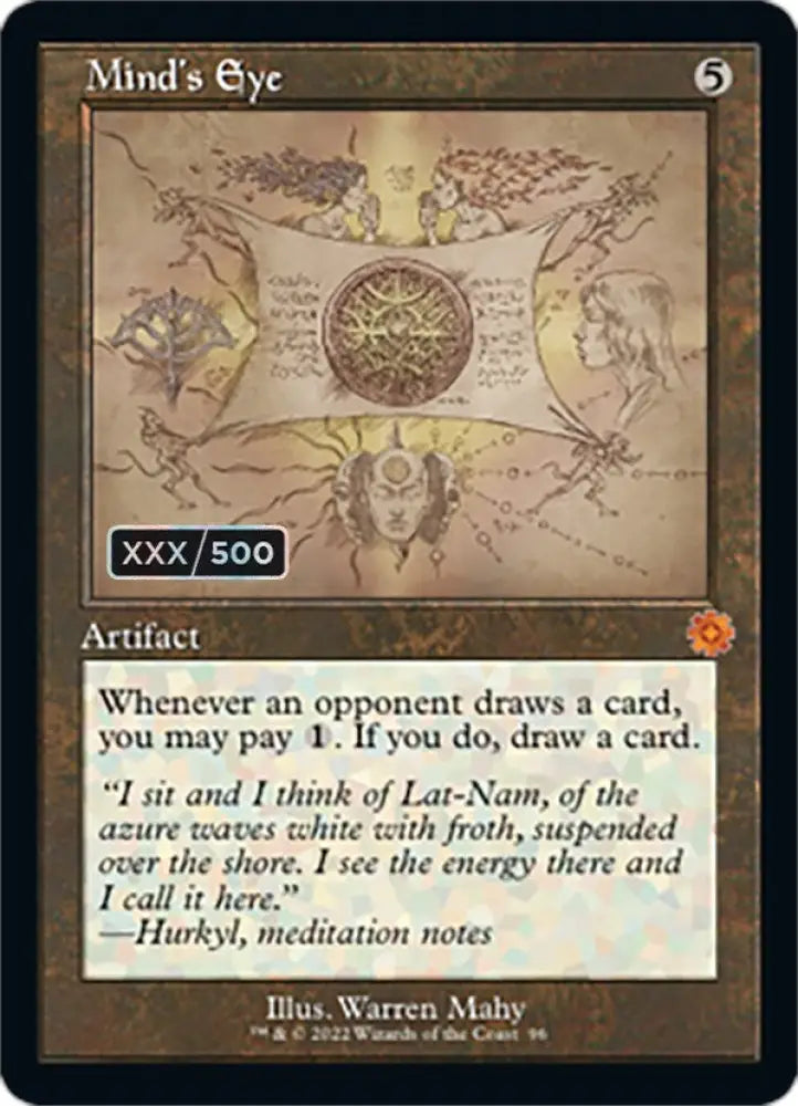 Mind’s Eye (Retro Schematic) (Serialized) [The Brothers’ War Retro Artifacts] - MTG Single
