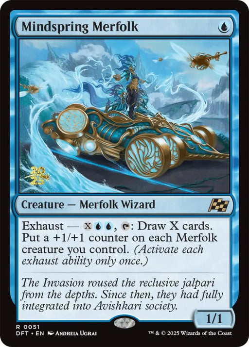 Mindspring Merfolk [Aetherdrift Prerelease Promos] - MTG Single
