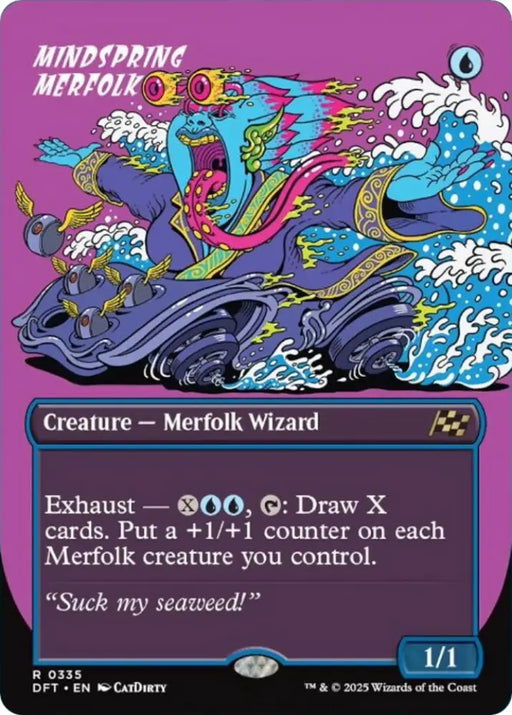 Mindspring Merfolk (Borderless) [Aetherdrift] - MTG Single
