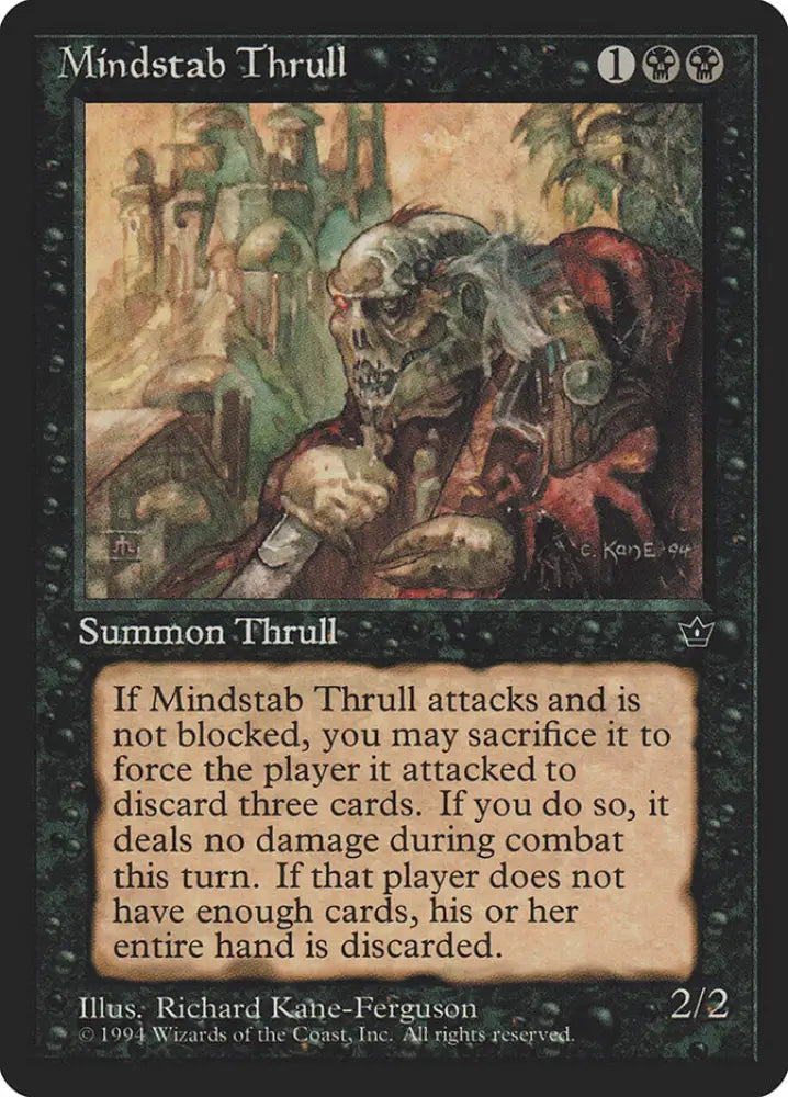 Mindstab Thrull (Richard Kane Ferguson) [Fallen Empires] - MTG Single