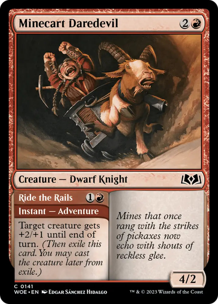 Minecart Daredevil // Ride the Rails [Wilds of Eldraine] - MTG Single
