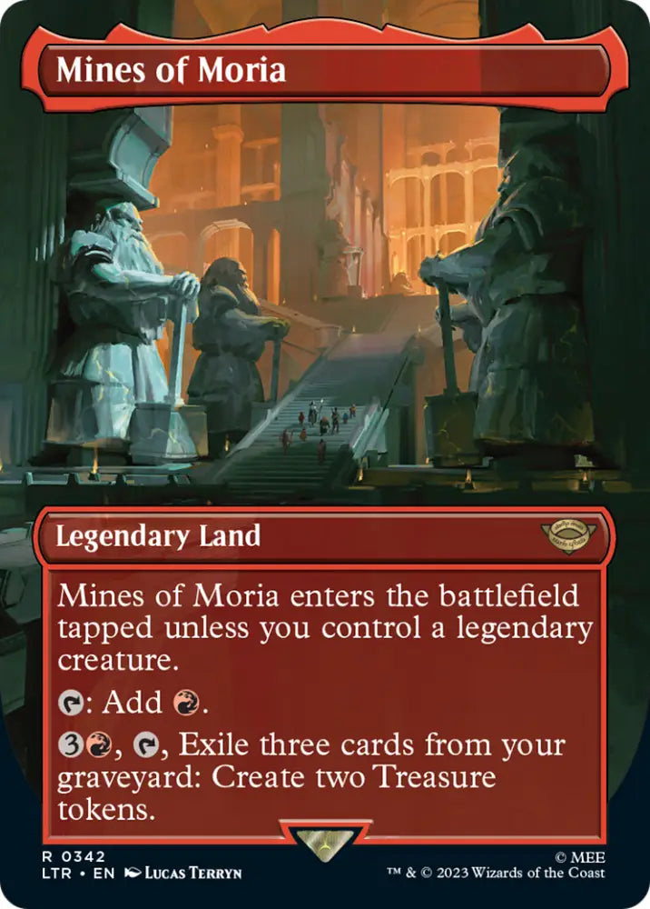 Mines of Moria (Borderless Alternate Art) (342) [The Lord of the Rings: Tales of Middle-Earth] - MTG Single