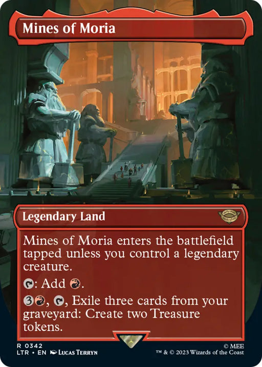 Mines of Moria (Borderless Alternate Art) (342) [The Lord of the Rings: Tales of Middle-Earth] - MTG Single