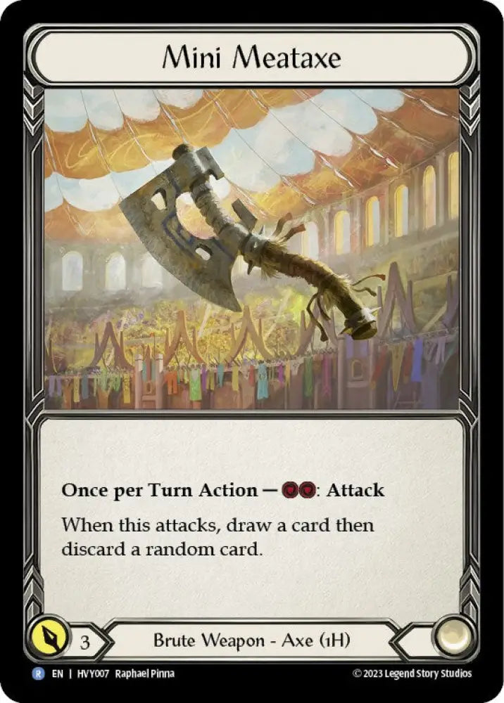 Mini Meataxe [Heavy Hitters] Cold Foil - Flesh And Blood Single