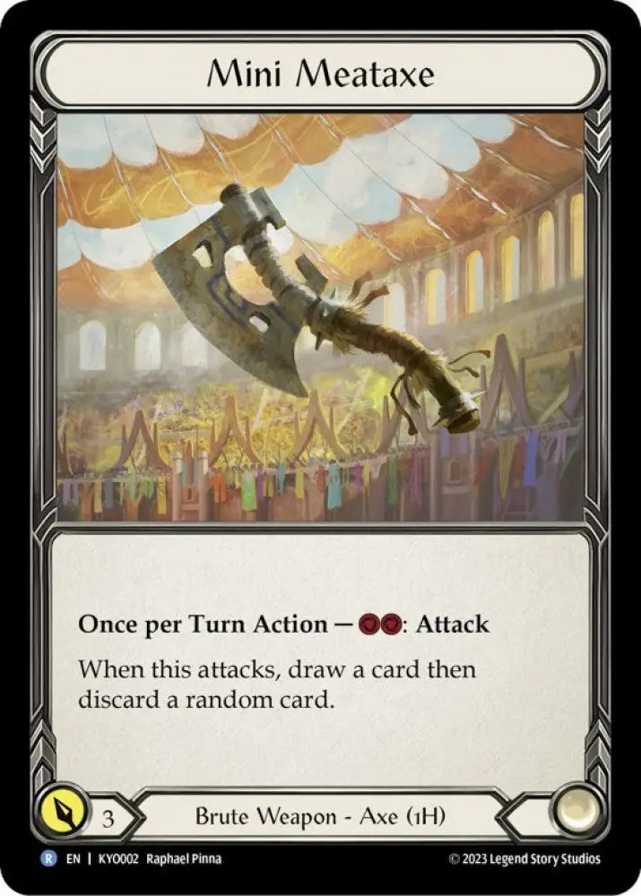 Mini Meataxe [Heavy Hitters] (Kayo Blitz Deck) - Flesh And Blood Single