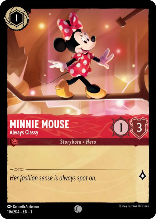 Minnie Mouse - Always Classy (116/204) [The First Chapter] - Lorcana Single