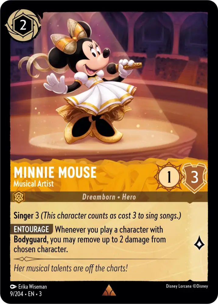 Minnie Mouse - Musical Artist (9/204) [Into the Inklands] - Lorcana Single
