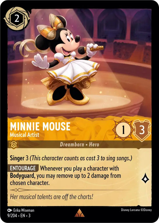 Minnie Mouse - Musical Artist (9/204) [Into the Inklands] - Lorcana Single