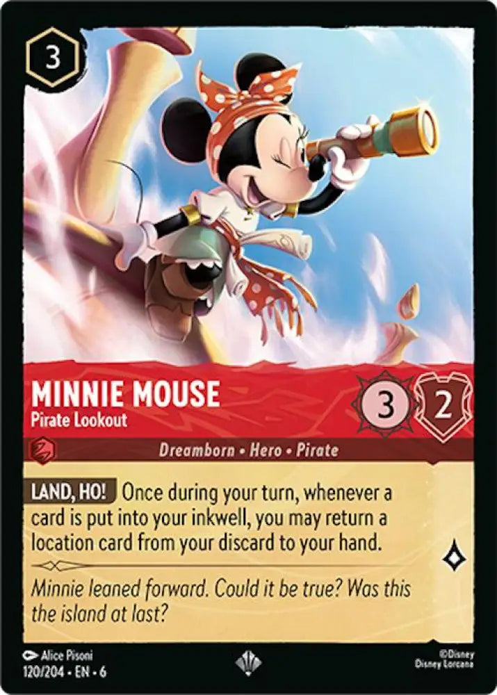 Minnie Mouse - Pirate Lookout (120/204) [Azurite Sea] - Lorcana Single