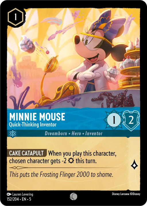 Minnie Mouse - Quick-Thinking Inventor (152/204) [Shimmering Skies] - Lorcana Single