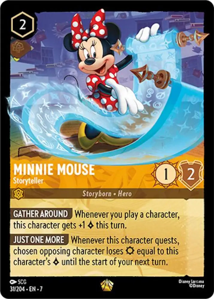 Minnie Mouse - Storyteller (31/204) [Archazia’s Island] - Lorcana Single