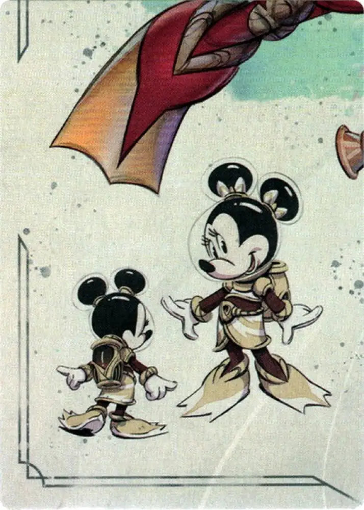 Minnie Mouse - Wide-Eyed Diver Puzzle Insert (Bottom Left) [Rise of the Floodborn] - Lorcana Single