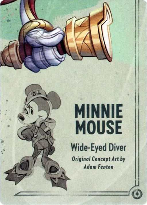 Minnie Mouse - Wide-Eyed Diver Puzzle Insert (Bottom Right) [Rise of the Floodborn] - Lorcana Single