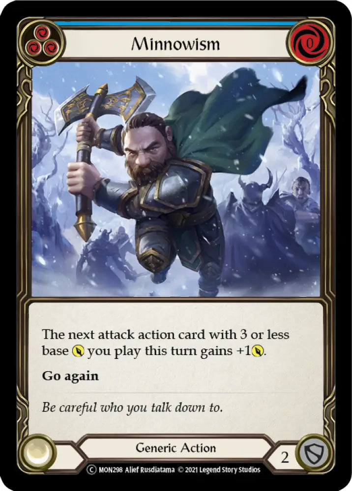 Minnowism (Blue) [Monarch Unlimited] Unlimited Rainbow Foil - Flesh And Blood Single