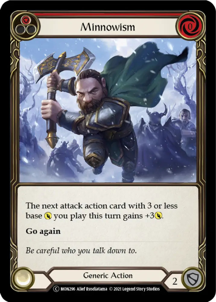 Minnowism (Red) [Monarch Unlimited] Unlimited Rainbow Foil - Flesh And Blood Single