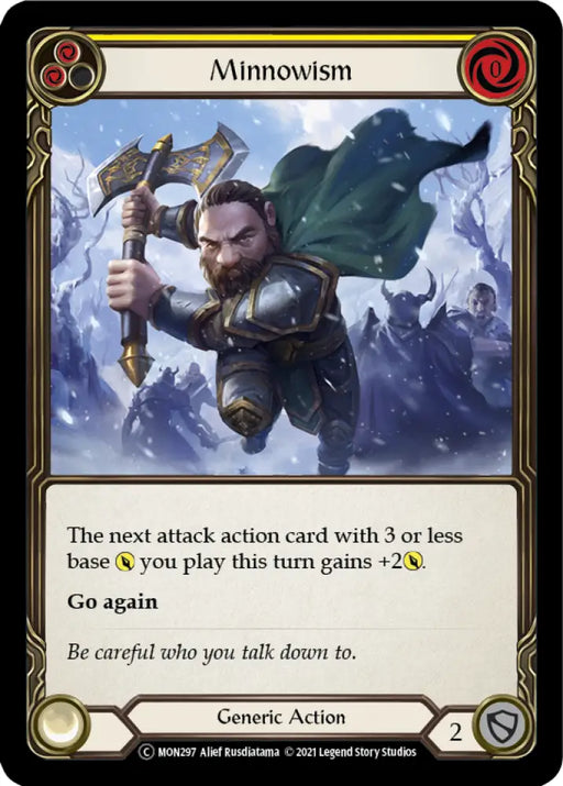 Minnowism (Yellow) [Monarch Unlimited] Unlimited Rainbow Foil - Flesh And Blood Single