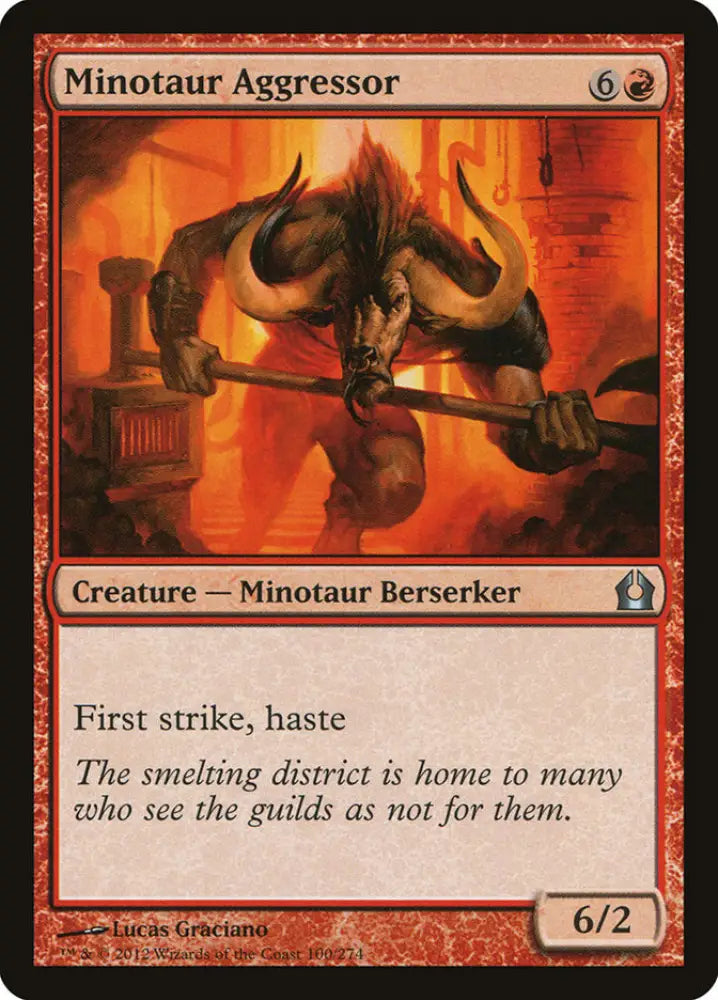 Minotaur Aggressor [Return to Ravnica] - MTG Single