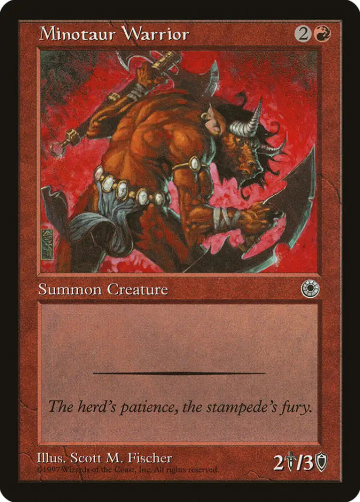 Minotaur Warrior [Portal] - MTG Single