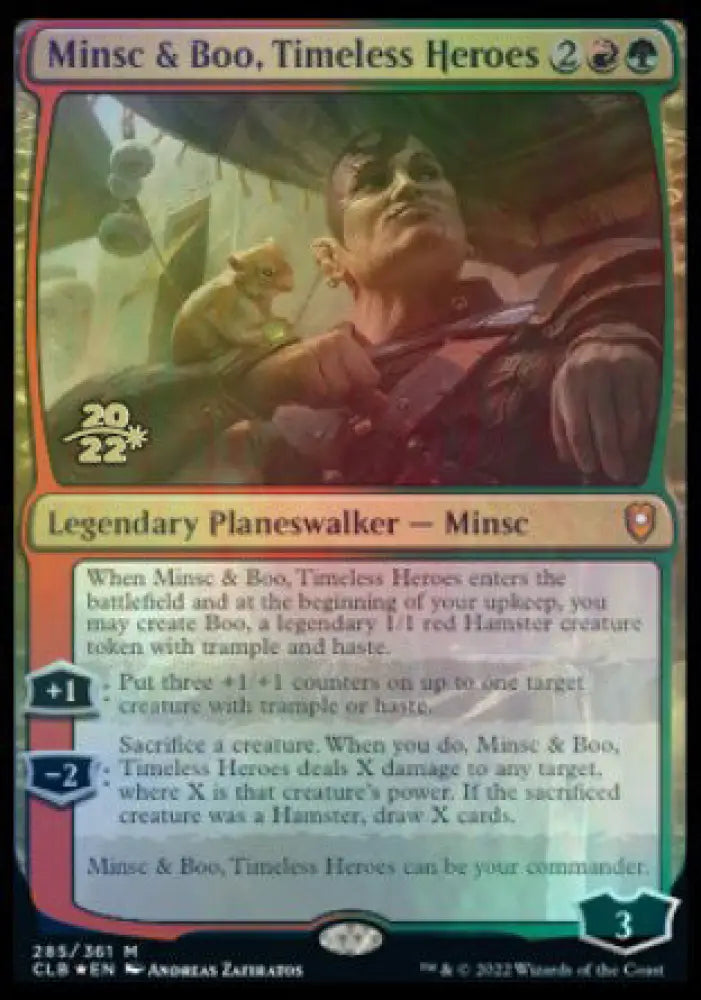 Minsc & Boo Timeless Heroes [Commander Legends: Battle for Baldur’s Gate Prerelease Promos] - MTG Single