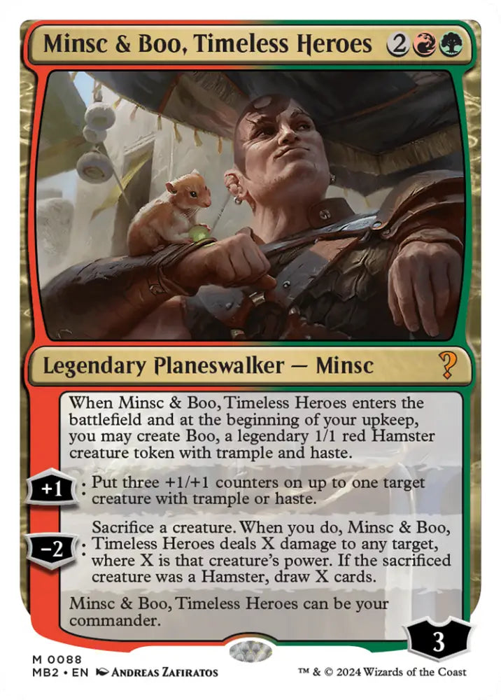 Minsc & Boo Timeless Heroes (White Border) [Mystery Booster 2] - MTG Single