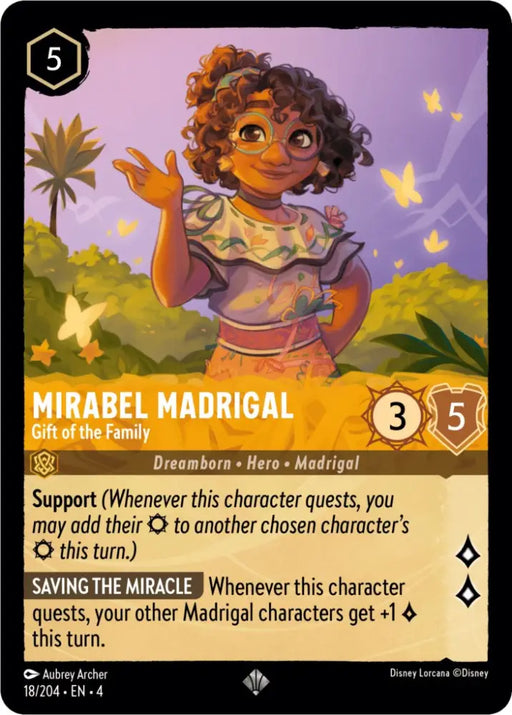 Mirabel Madrigal - Gift of the Family (18/204) [Ursula’s Return] - Lorcana Single