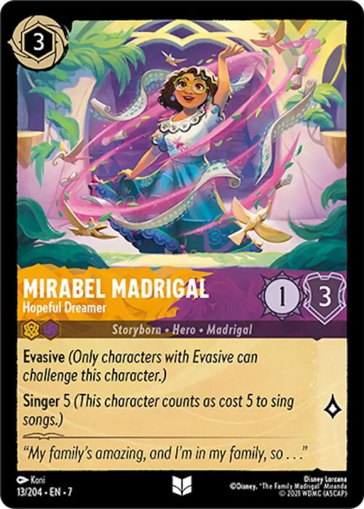 Mirabel Madrigal - Hopeful Dreamer (13/204) [Archazia’s Island] - Lorcana Single