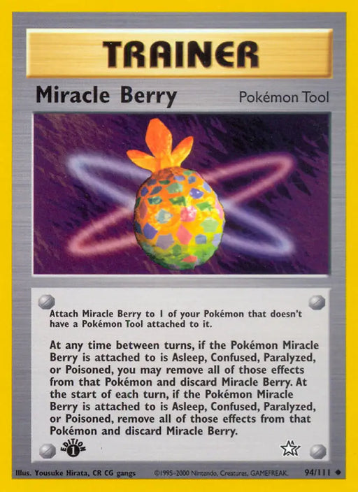 Miracle Berry (94/111) [Neo Genesis 1st Edition] - Pokemon Single