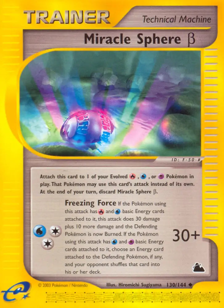 Miracle Sphere Beta (130/144) [Skyridge] - Pokemon Single