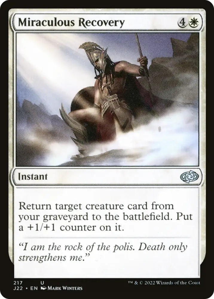Miraculous Recovery [Jumpstart 2022] - MTG Single