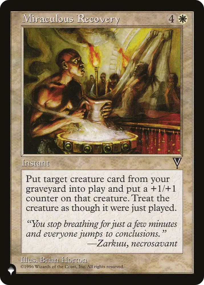 Miraculous Recovery [The List] - MTG Single