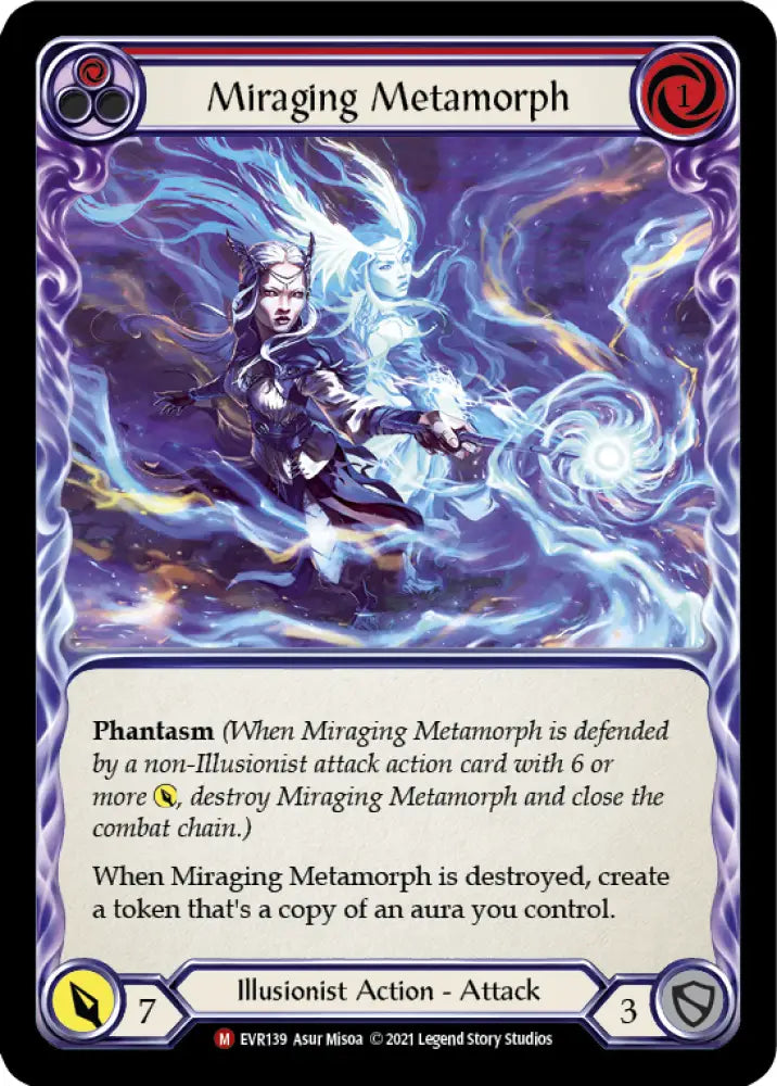 Miraging Metamorph [Everfest] 1st Edition Normal - Flesh And Blood Single