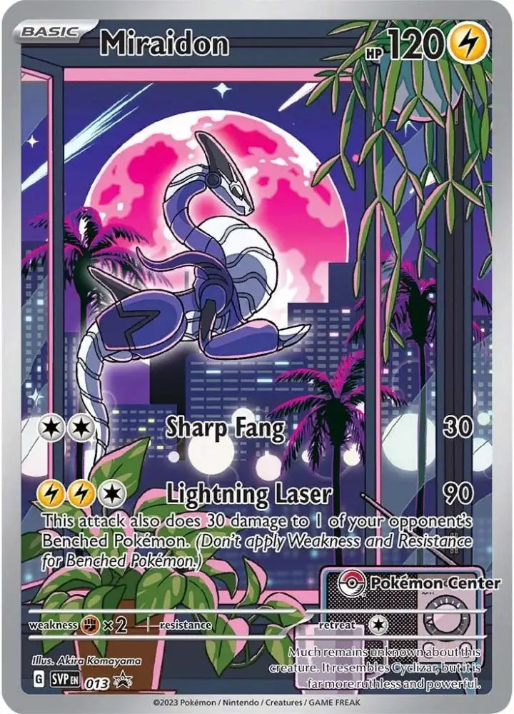 Miraidon (013) (Pokemon Center Exclusive) [Scarlet & Violet: Black Star Promos] - Pokemon Single