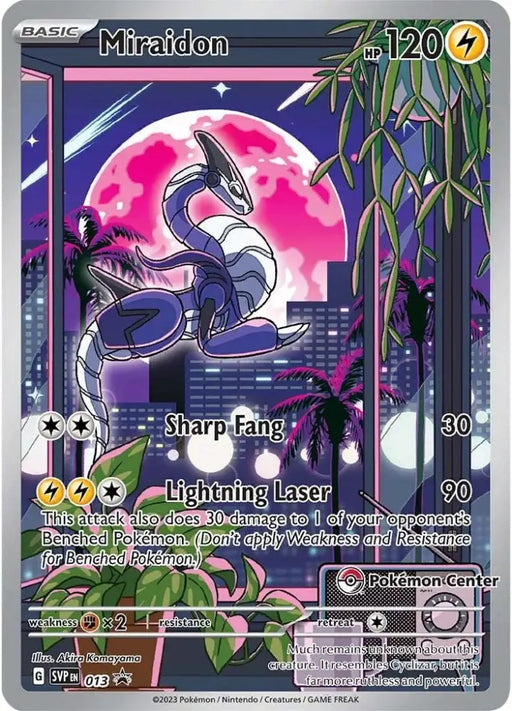 Miraidon (013) (Pokemon Center Exclusive) [Scarlet & Violet: Black Star Promos] - Pokemon Single