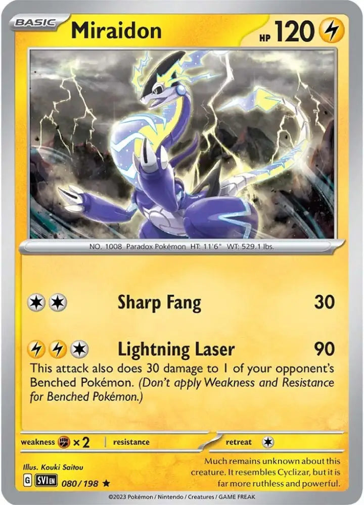 Miraidon (080/198) [Scarlet & Violet: Base Set] - Pokemon Single