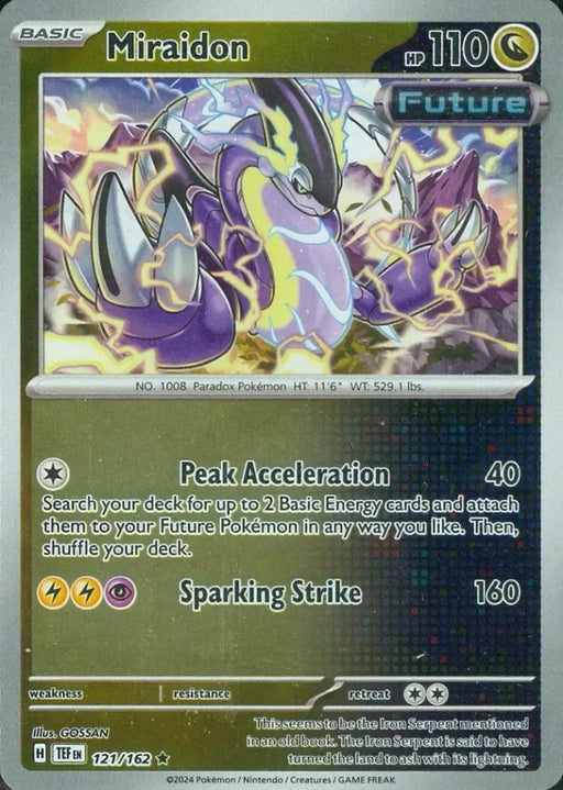 Miraidon (121/162) [Scarlet & Violet: Temporal Forces] - Pokemon Single