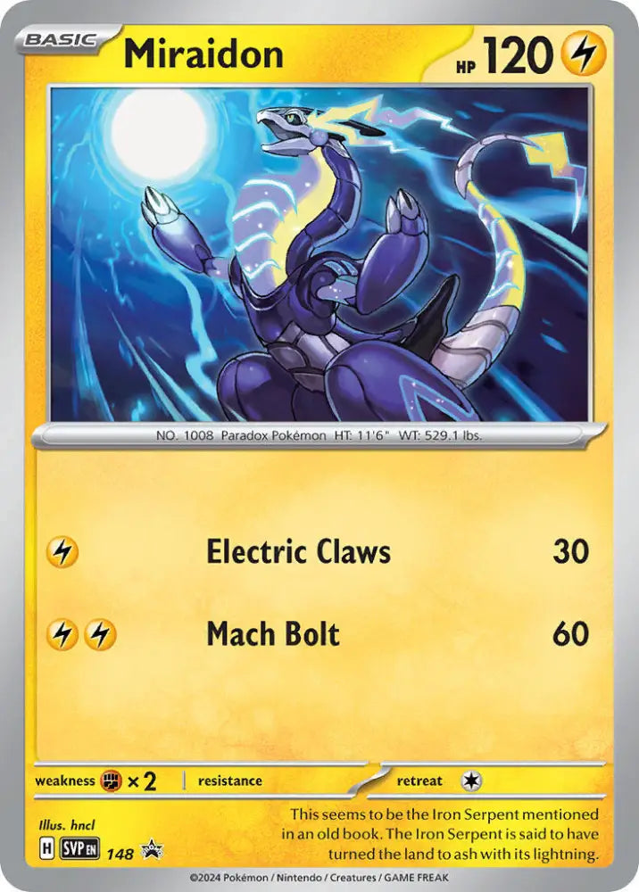Miraidon (148) [Scarlet & Violet: Black Star Promos] - Pokemon Single