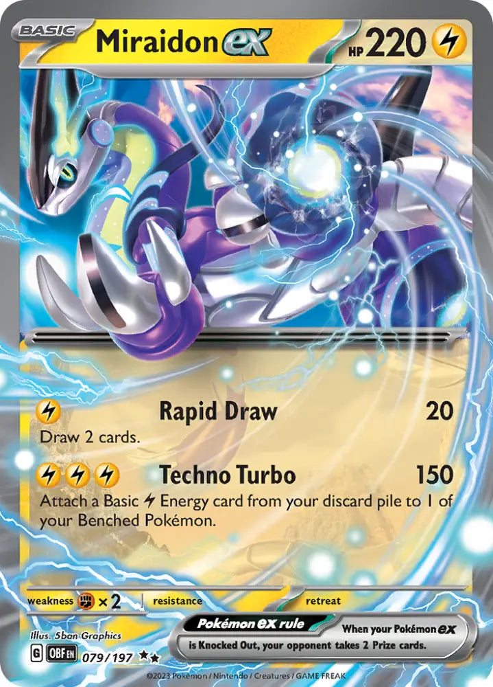 Miraidon ex (079/197) [Scarlet & Violet: Obsidian Flames] - Pokemon Single