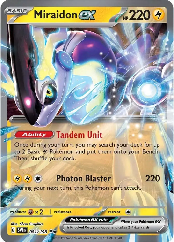 Miraidon ex (081/198) [Scarlet & Violet: Base Set] - Pokemon Single