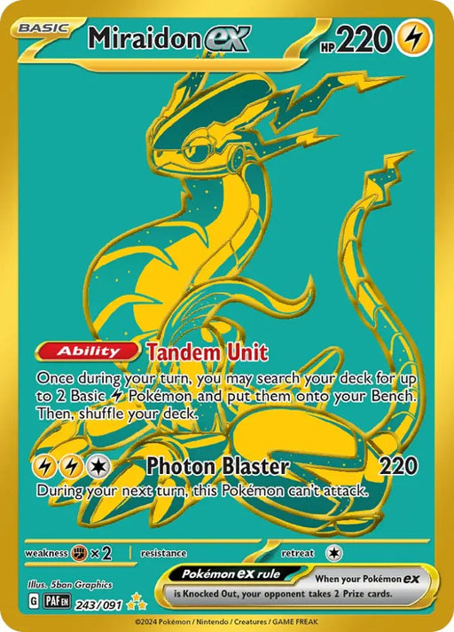 Miraidon ex (243/091) [Scarlet & Violet: Paldean Fates] - Pokemon Single
