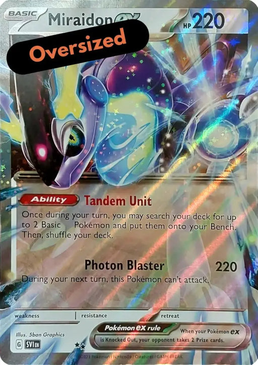 Miraidon ex (Unnumbered) (Jumbo Card) [Scarlet & Violet: Base Set] - Pokemon Single