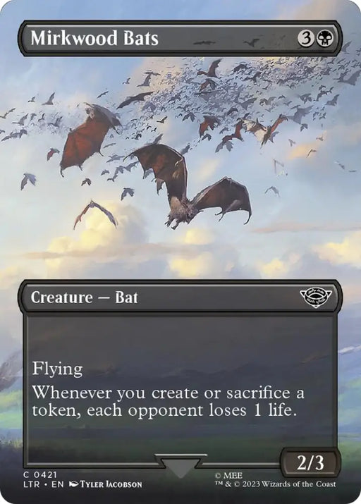 Mirkwood Bats (Borderless Alternate Art) [The Lord of the Rings: Tales of Middle-Earth] - MTG Single